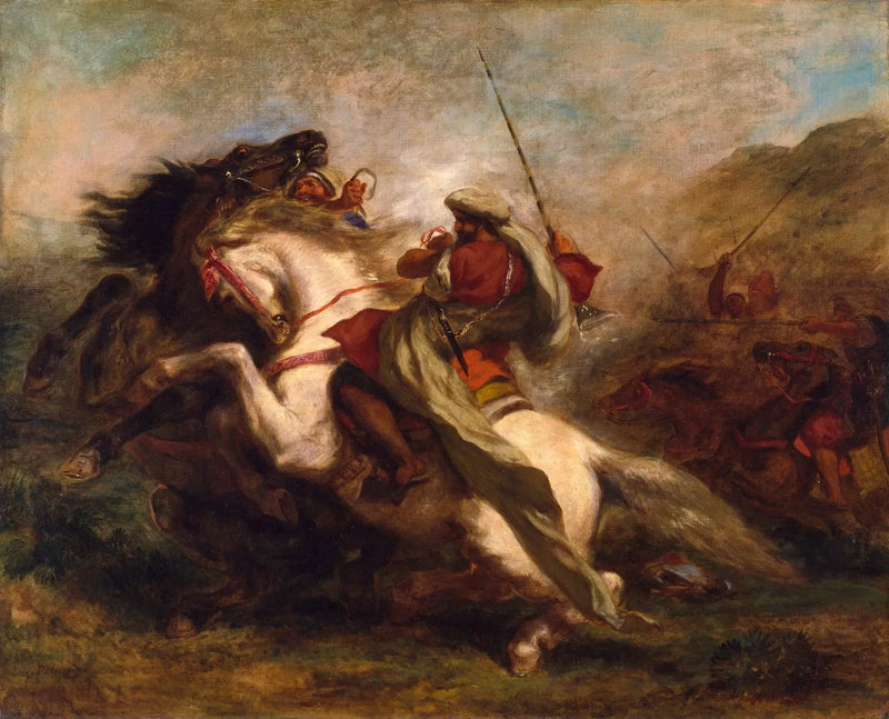 Shock di cavalieri arabi - Eugène Delacroix