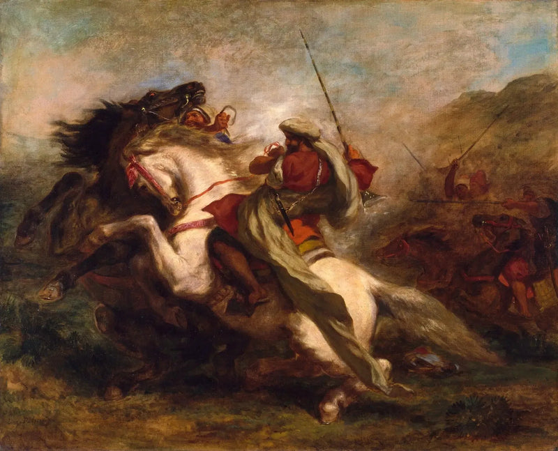 Shock di cavalieri arabi - Eugène Delacroix