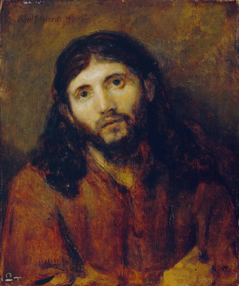Testa di Cristo (da « Il Cenacolo di Emmaus » al Louvre) - Rembrandt
