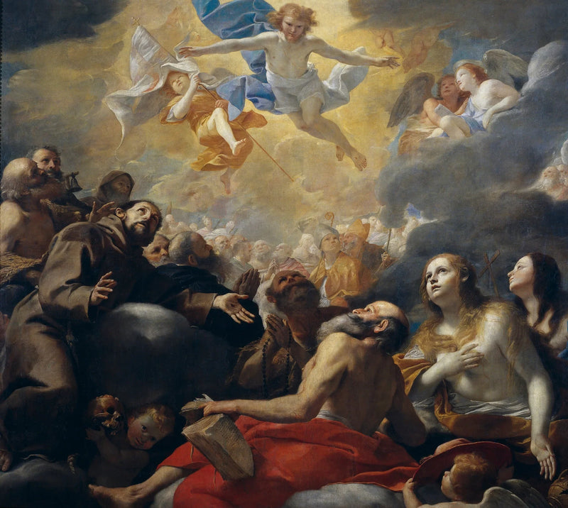 Cristo nella gloria con i santi - Mattia Preti