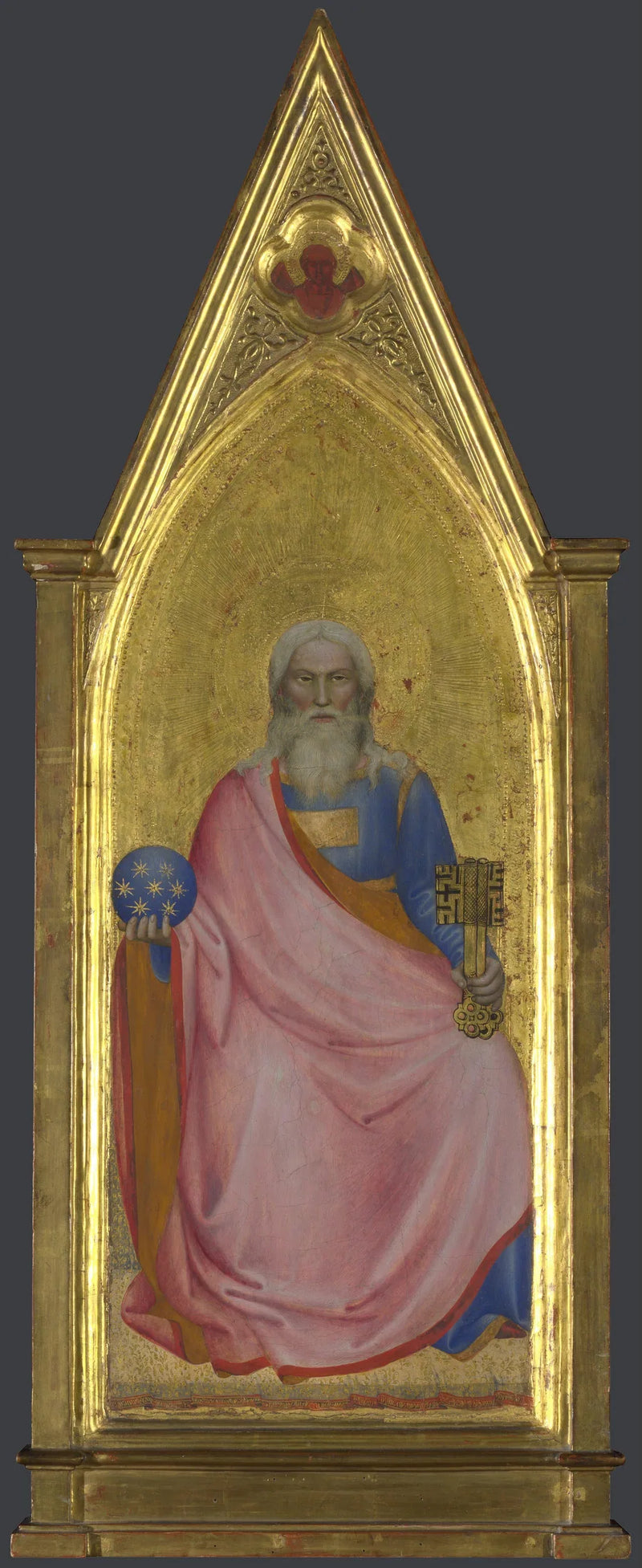 Cristo dell'Apocalisse: Pannello del Pinnacolo Centrale - Giovanni da Milano