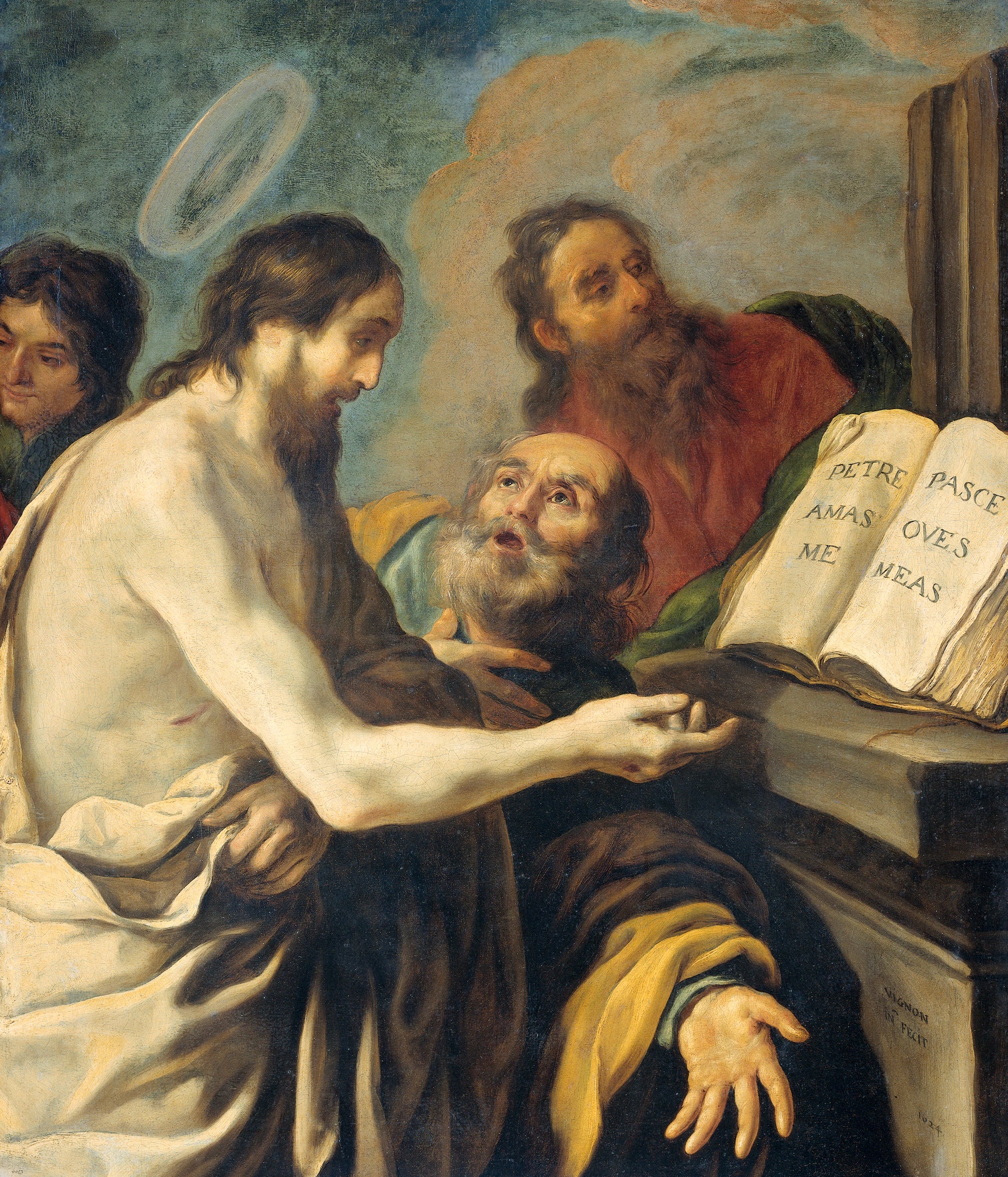 Le Christ demande à Pierre : « Pais mes brebis » - Claude Vignon