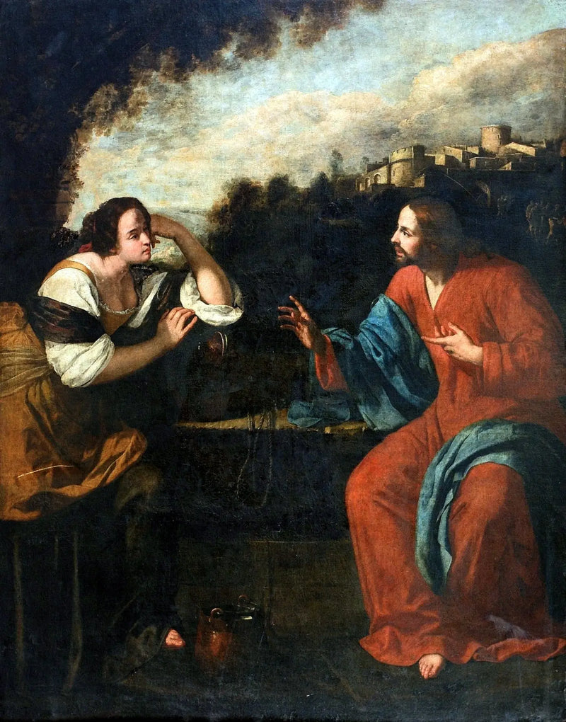 Cristo e la Samaritana al pozzo - Artemisia Gentileschi