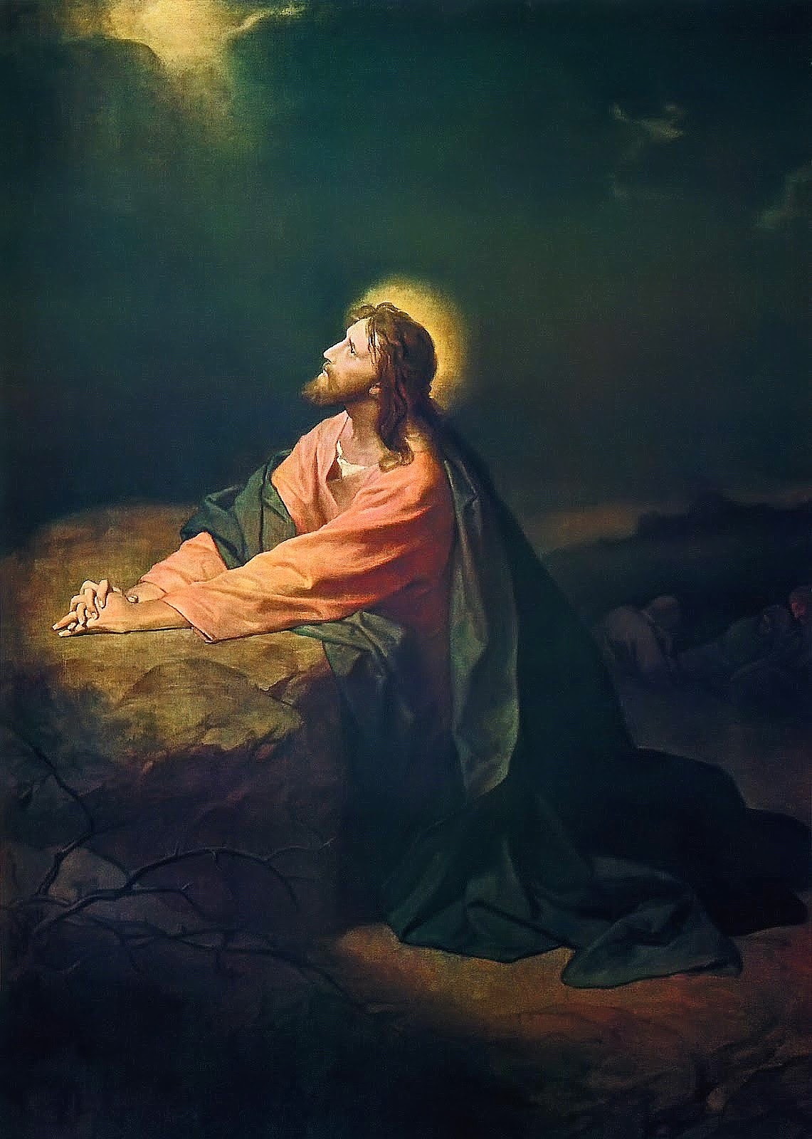 Le Christ à Gethsémani - Heinrich Hofmann