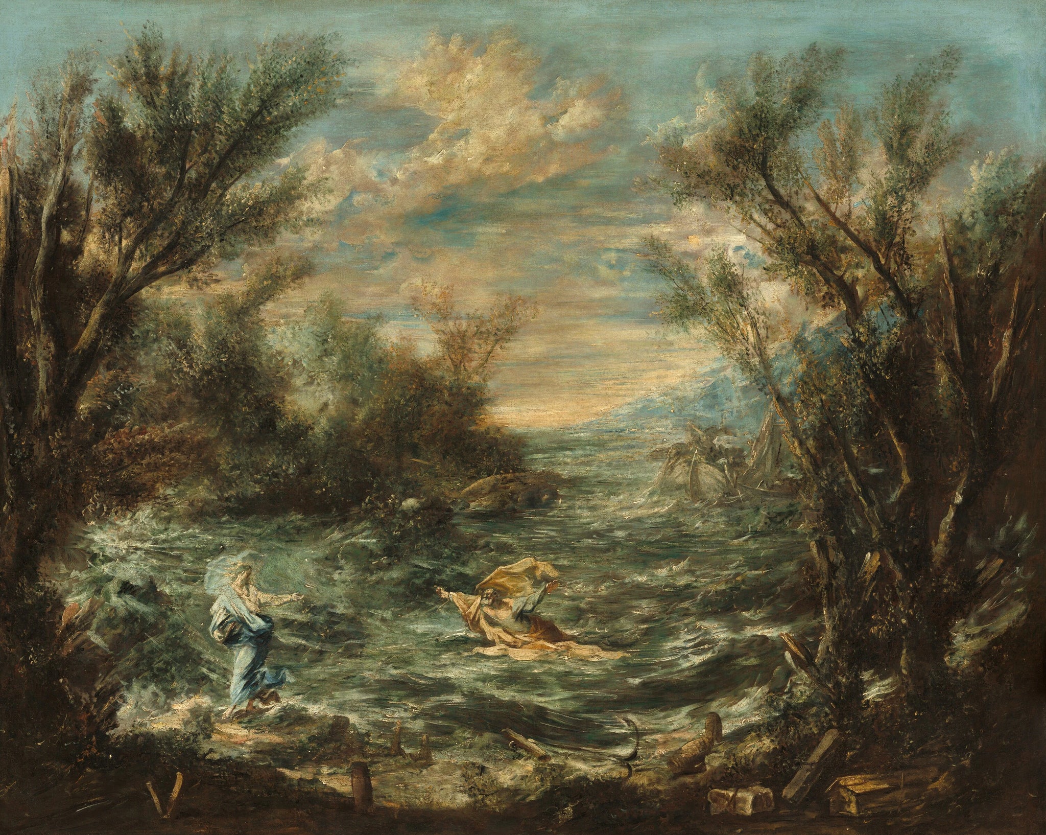 Le Christ à la mer de Galilée - Alessandro Magnasco