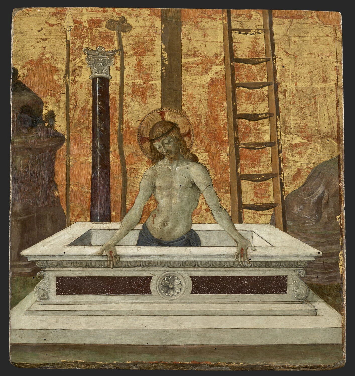 Le Christ mort au tombeau - Pietro Perugino