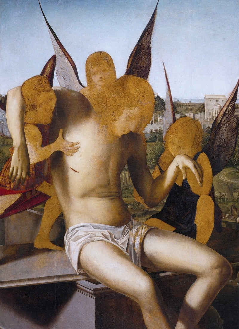 Cristo morto sorretto da tre angeli - Antonello da Messina