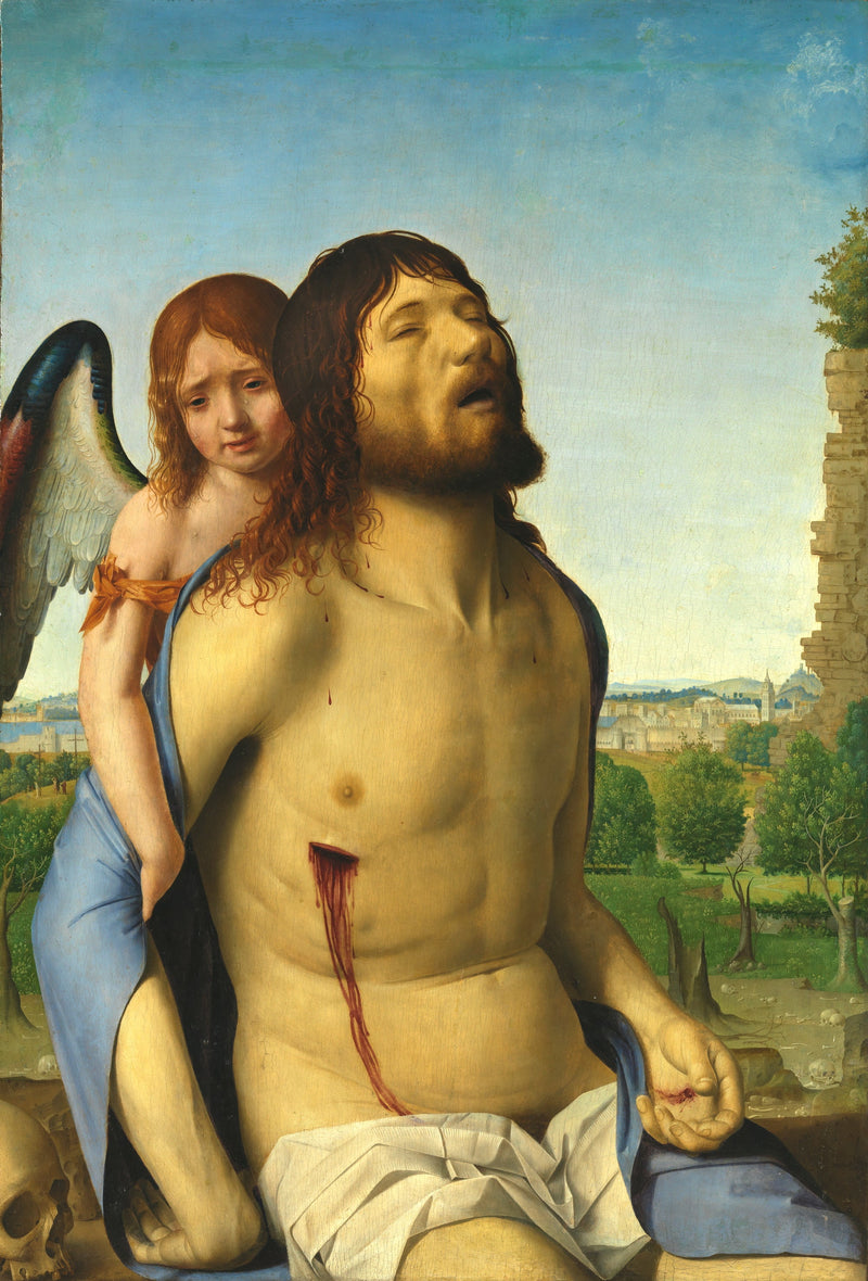 Cristo morto, sostenuto da un angelo - Antonello de Messine