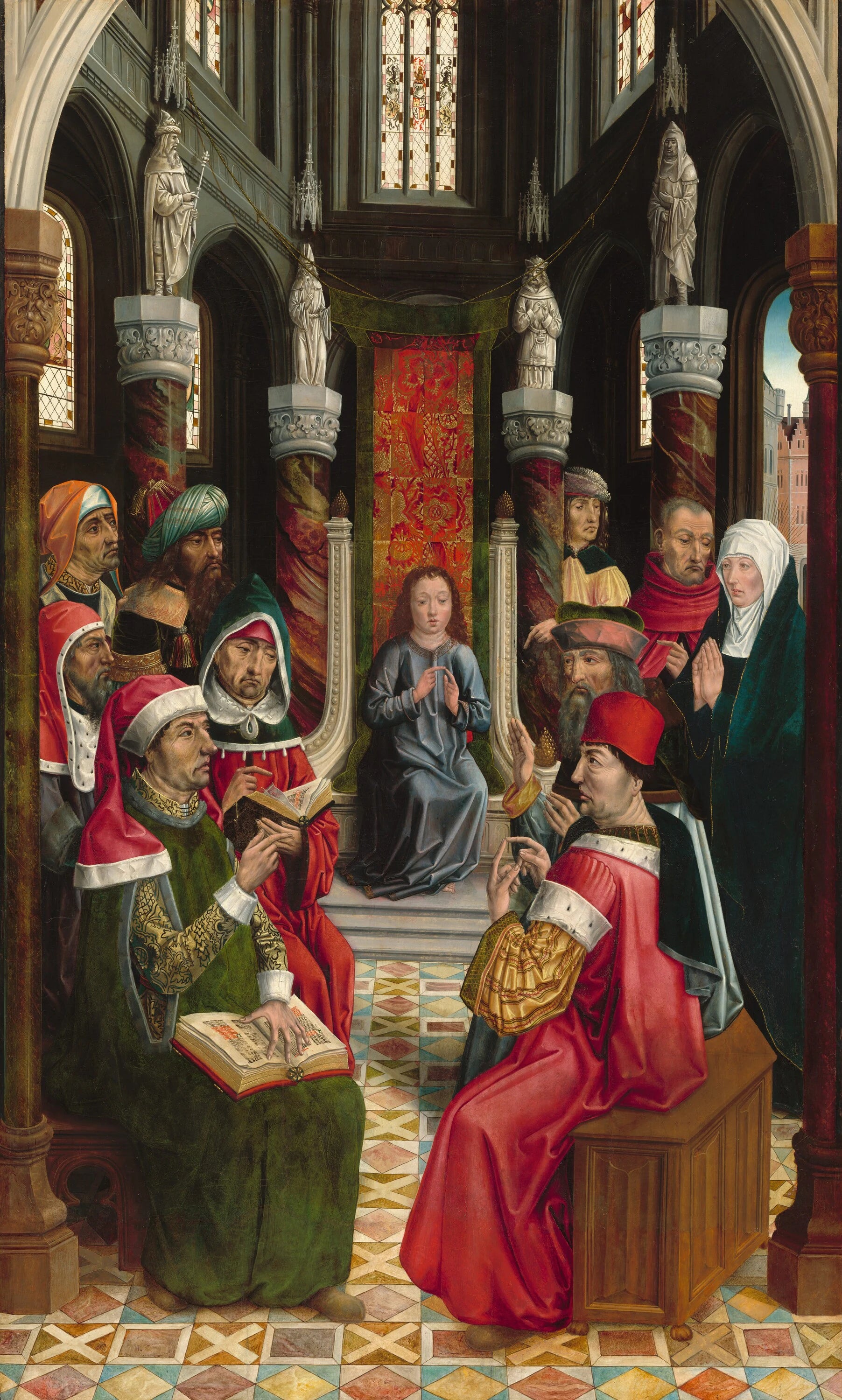 Le Christ parmi les docteurs - Master of the Catholic Kings
