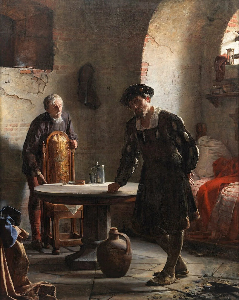 Christian II in prigione al castello di Sønderborg - Carl Heinrich Bloch