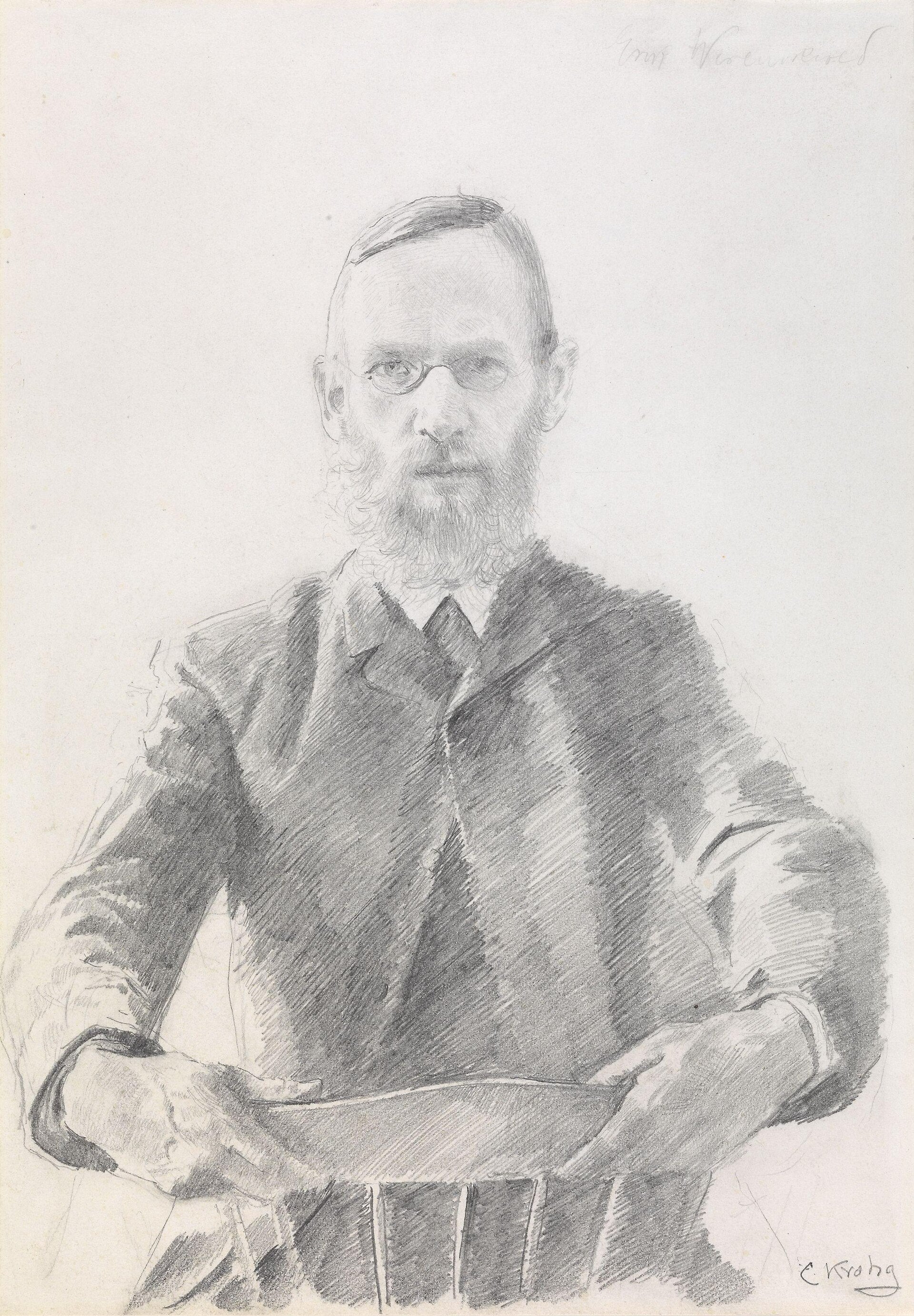 Portrait d’Erik Werenskiold - Christian Krohg