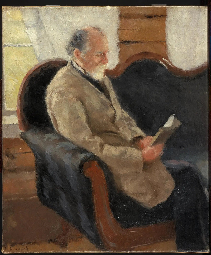 Christian Munch sul divano - Edvard Munch