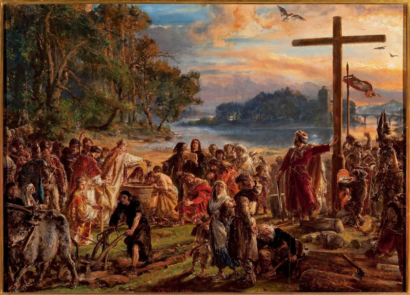 Christianizzazione della Polonia 966 d.C. - Jan Matejko