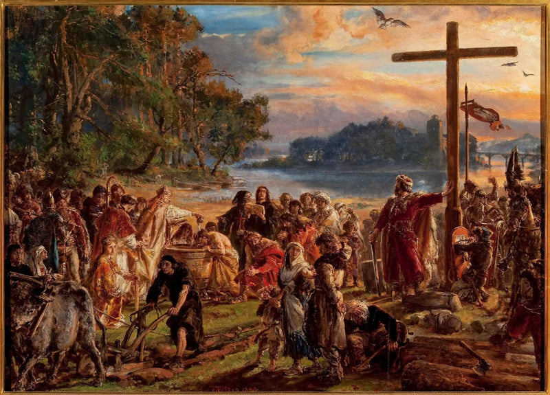 Christianizzazione della Polonia 966 d.C. - Jan Matejko
