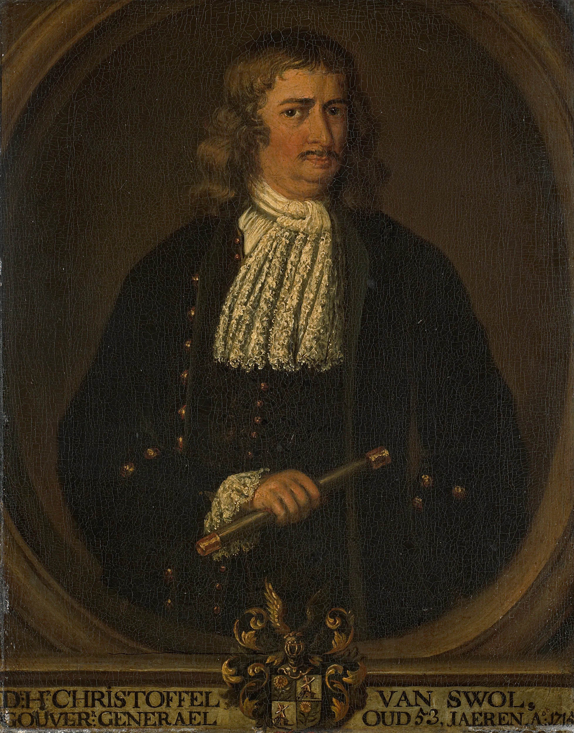 Christophe van Swoll (1663-1718). Gouverneur général (1713-18) - Artiste inconnu du Rijksmuseum