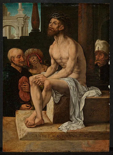 Cristo riposa dopo la flagellazione - Jan Gossaert