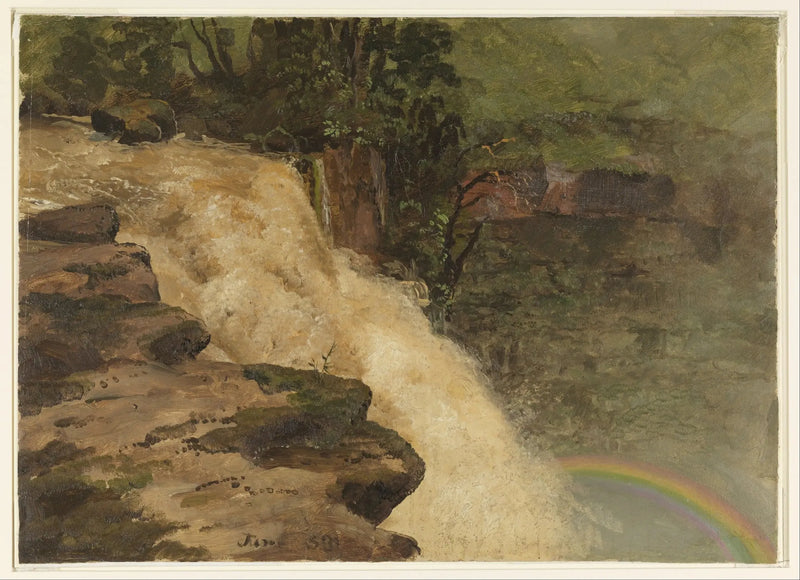 Cascata in Colombia - Frederic Edwin Church