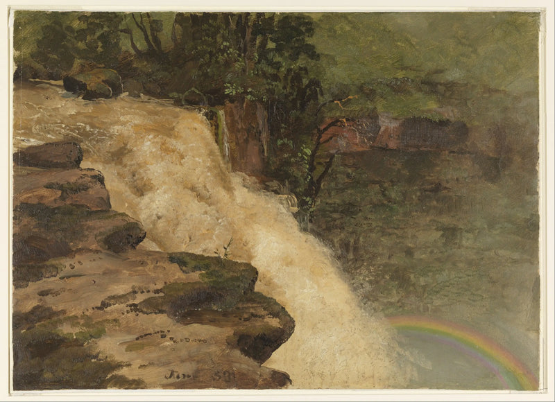 Cascata in Colombia - Frederic Edwin Church