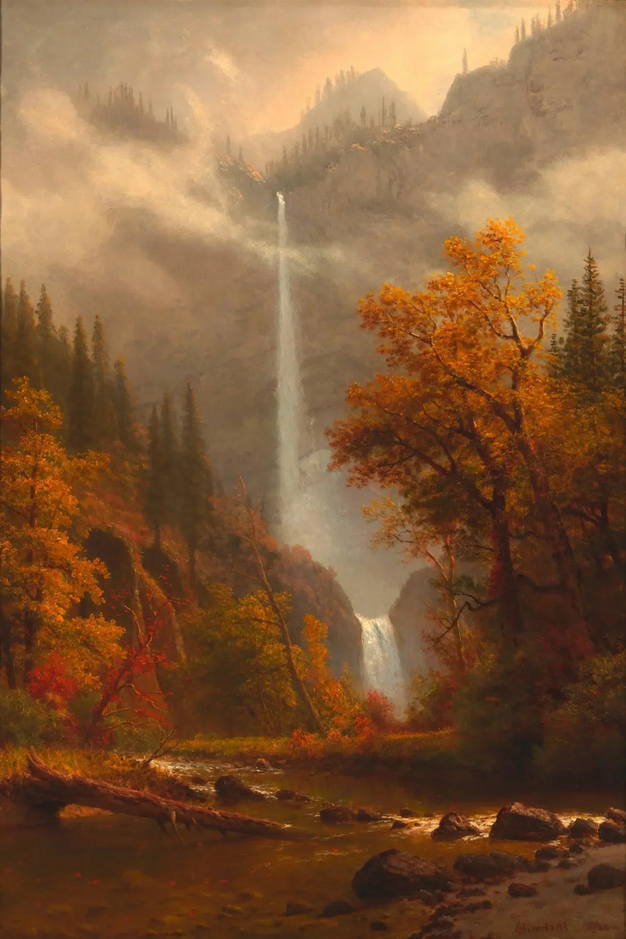 Cascate di Multnomah - Albert Bierstadt