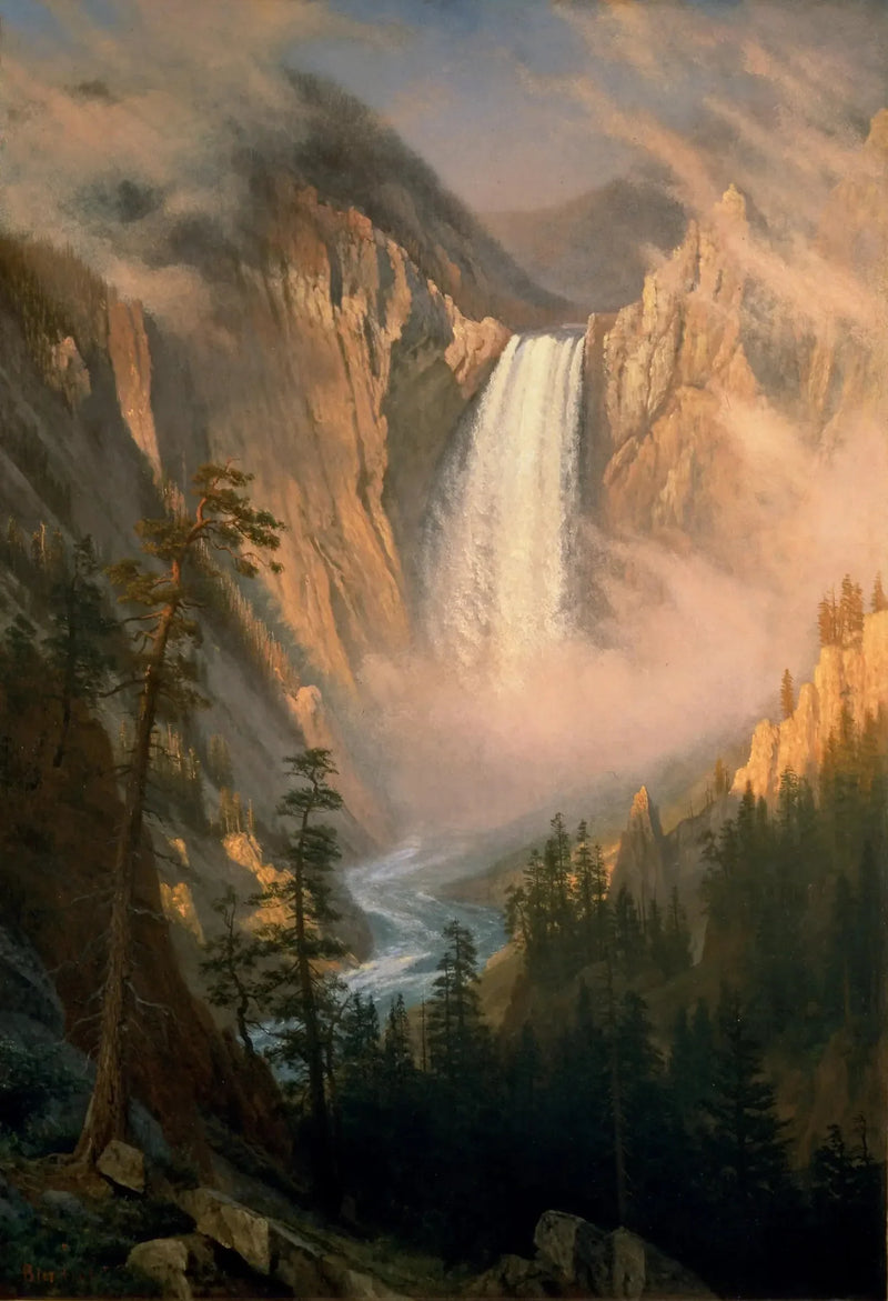 Cascate di Yellowstone - Albert Bierstadt