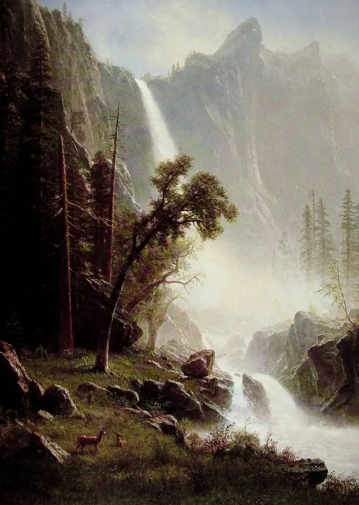 Cadute del velo della sposa, Yosemite - Albert Bierstadt