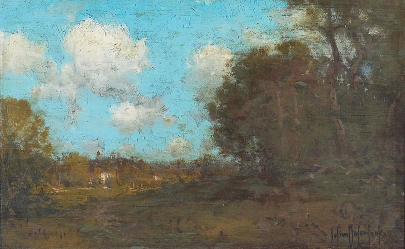 Cielo azzurro sopra un paesaggio boscoso - Julian Onderdonk