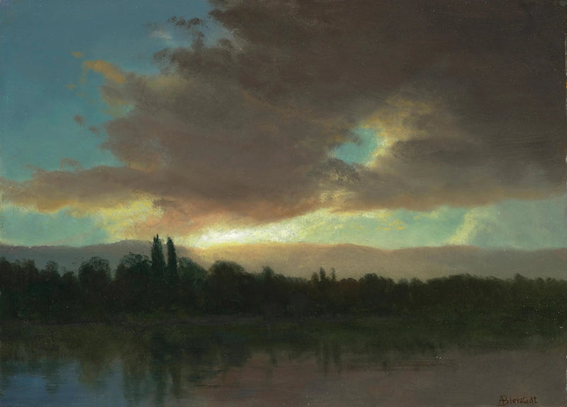 Cielo della sera - Albert Bierstadt