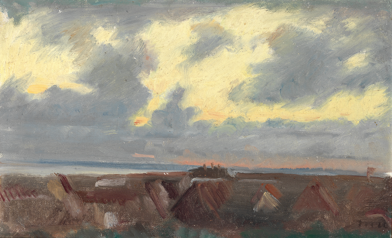 Cielo serale sopra Skagen. -Michael Peter Ancher