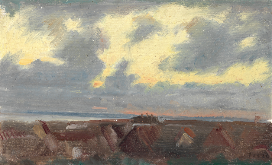 Cielo serale sopra Skagen. -Michael Peter Ancher