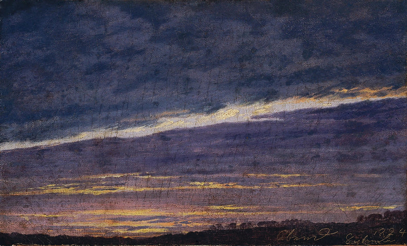 Cielo nuvoloso della sera - Caspar David Friedrich