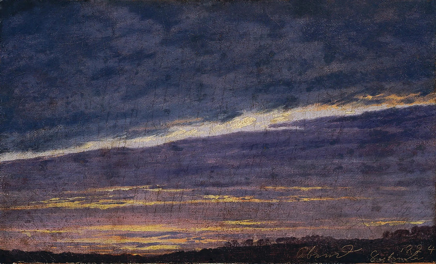 Cielo nuvoloso della sera - Caspar David Friedrich