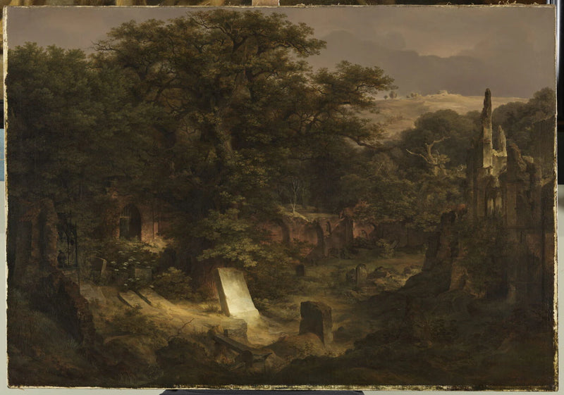 Le Cimetière - Carl Friedrich Lessing