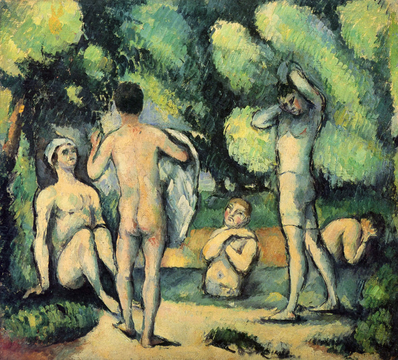 Cinque bagnanti - Paul Cézanne