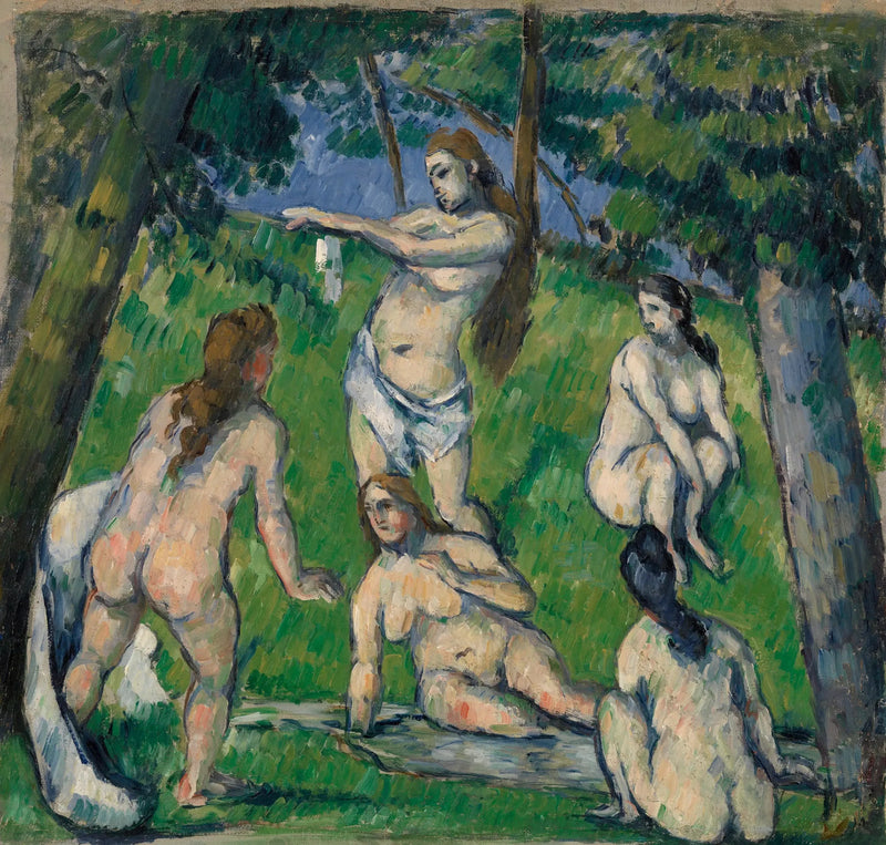 Cinque bagnanti - Paul Cézanne