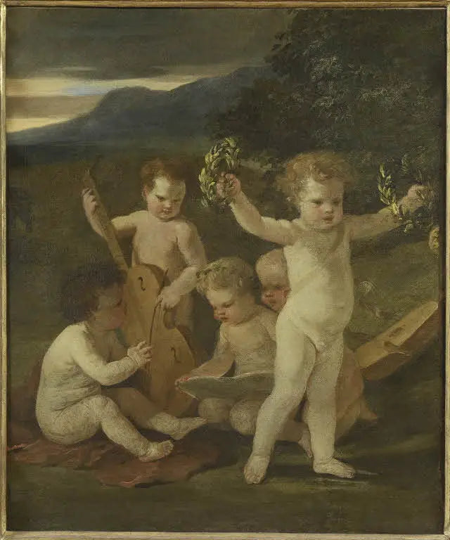 Cinque putti musicisti - Nicolas Poussin