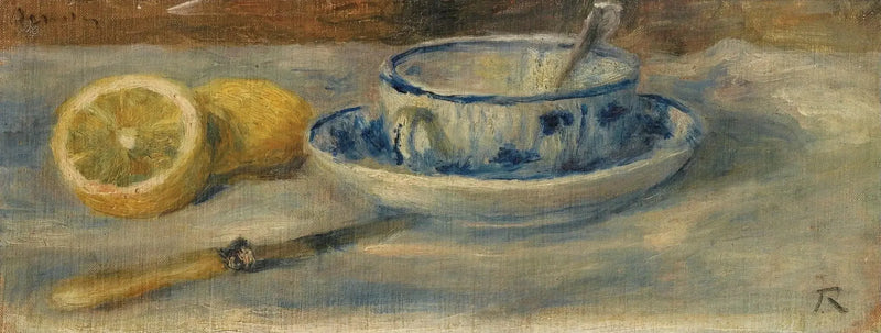 Limone e Tazza Blu - Frammento - Pierre-Auguste Renoir