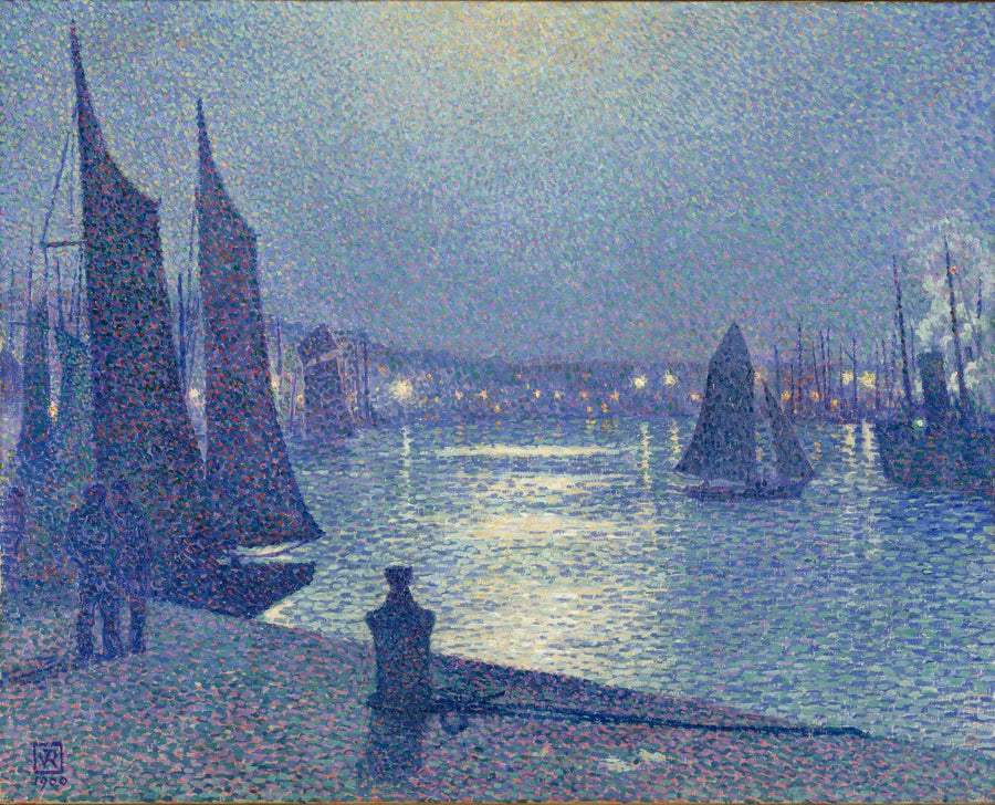 Chiaro di luna a Boulogne-sur-Mer - Theo van Rysselberghe