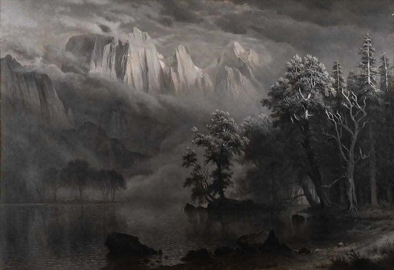 Chiaro di luna a Yosemite - Albert Bierstadt