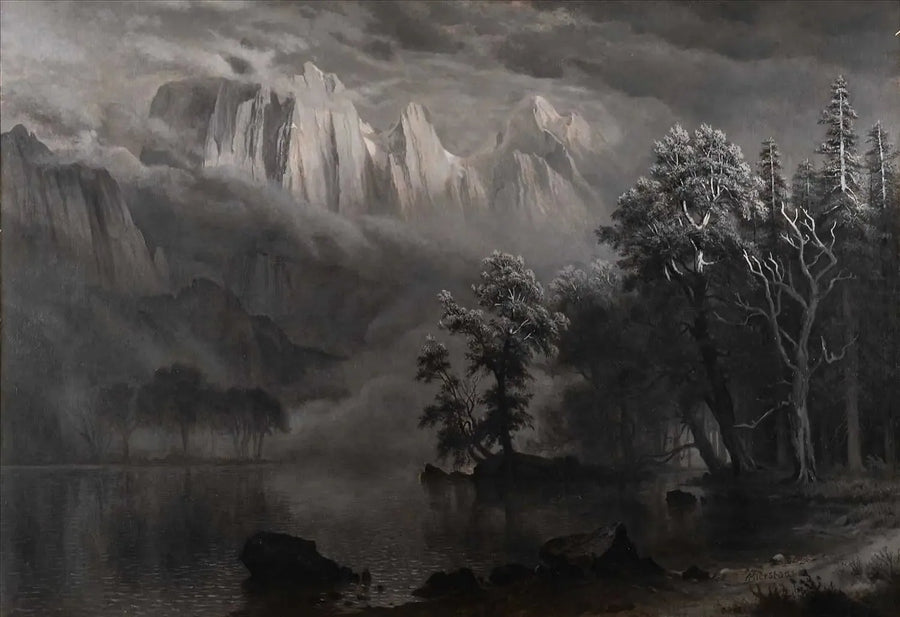 Chiaro di luna a Yosemite - Albert Bierstadt