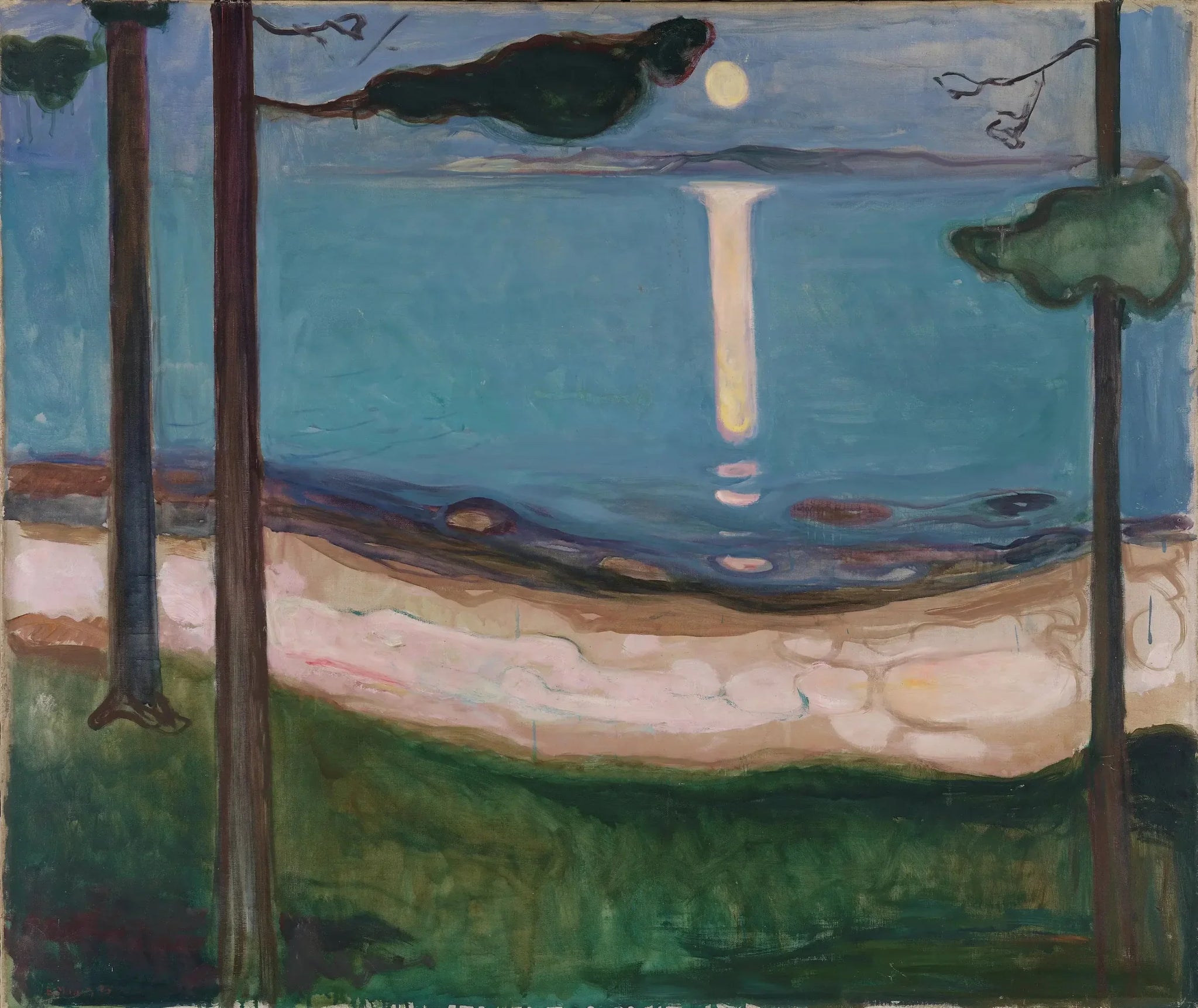 Clair de Lune - Edvard Munch image 1 tableau peint à l’huile sur toile