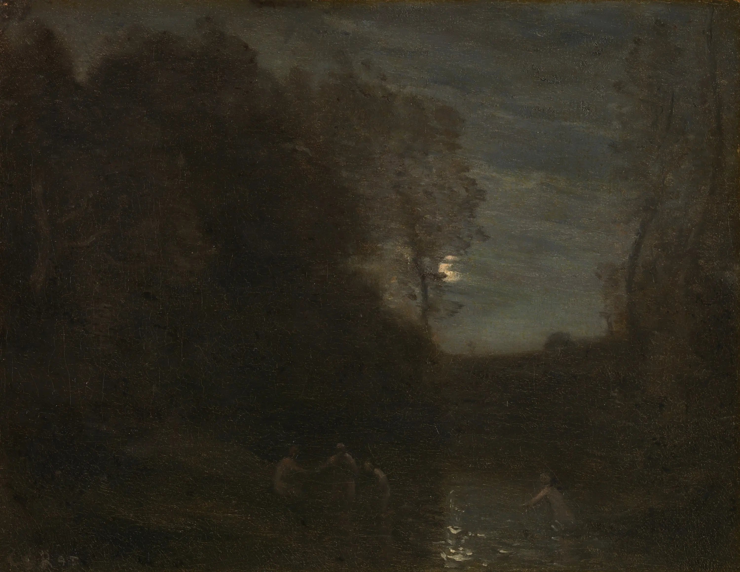 Clair de lune - Jean-Baptiste Camille Corot - Alpha Reproduction