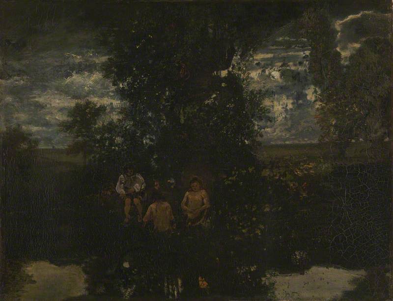 Chiaro di luna: Le bagnanti - Théodore Rousseau