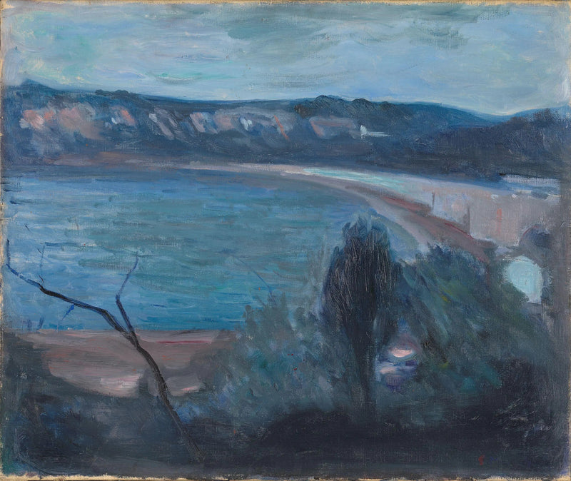 Chiaro di luna vicino al Mediterraneo - Edvard Munch