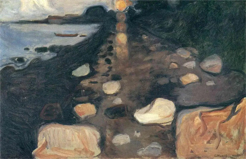 Chiaro di luna sulla spiaggia - Edvard Munch