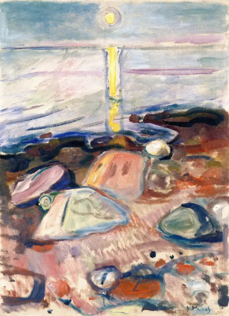 Chiaro di luna sulla spiaggia - Edvard Munch