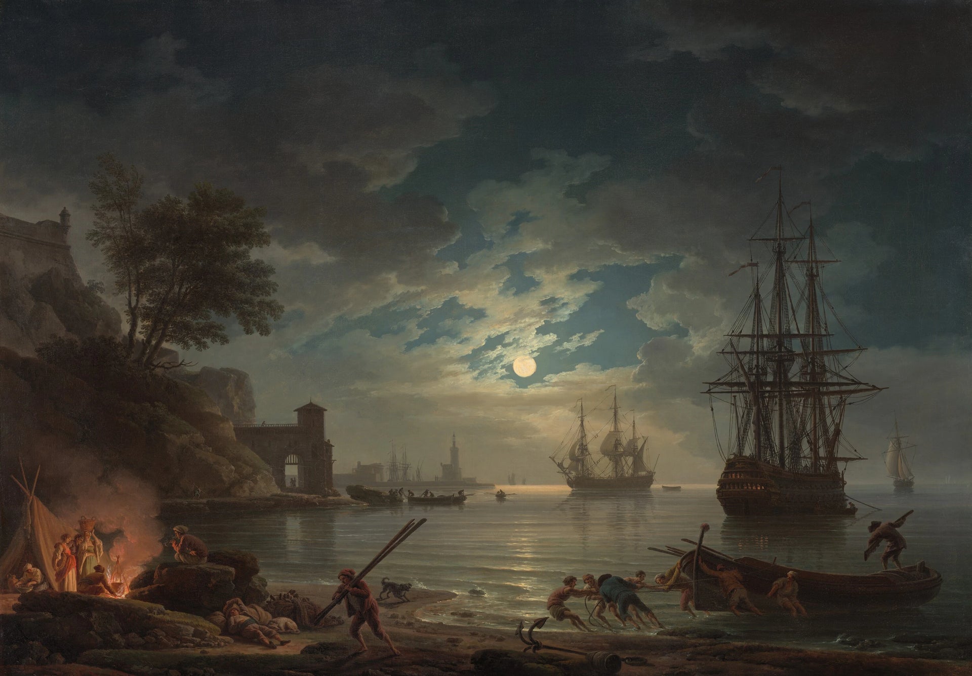 Clair de lune - Claude-Joseph Vernet
