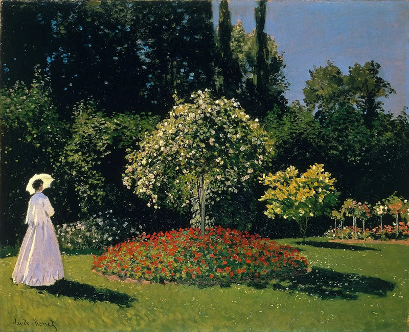 Signora in un giardino (Sainte-Adresse) W68 - Claude Monet