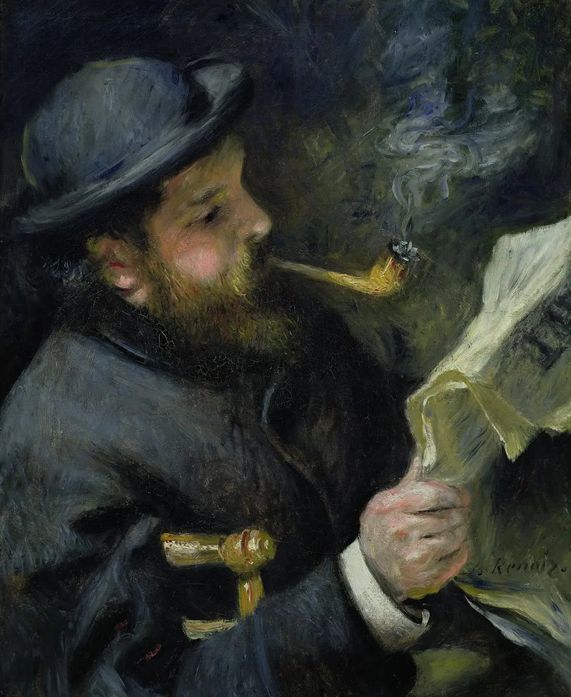 Claude Monet che legge - Pierre-Auguste Renoir