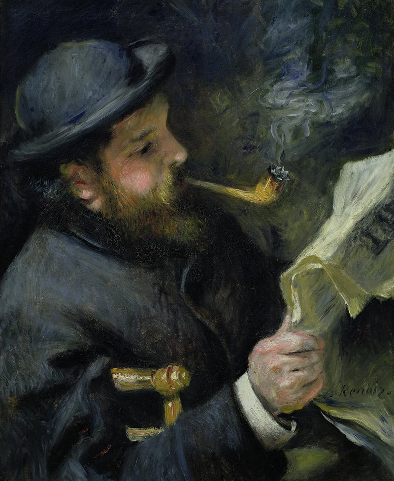 Ritratto di Claude Monet - Pierre-Auguste Renoir