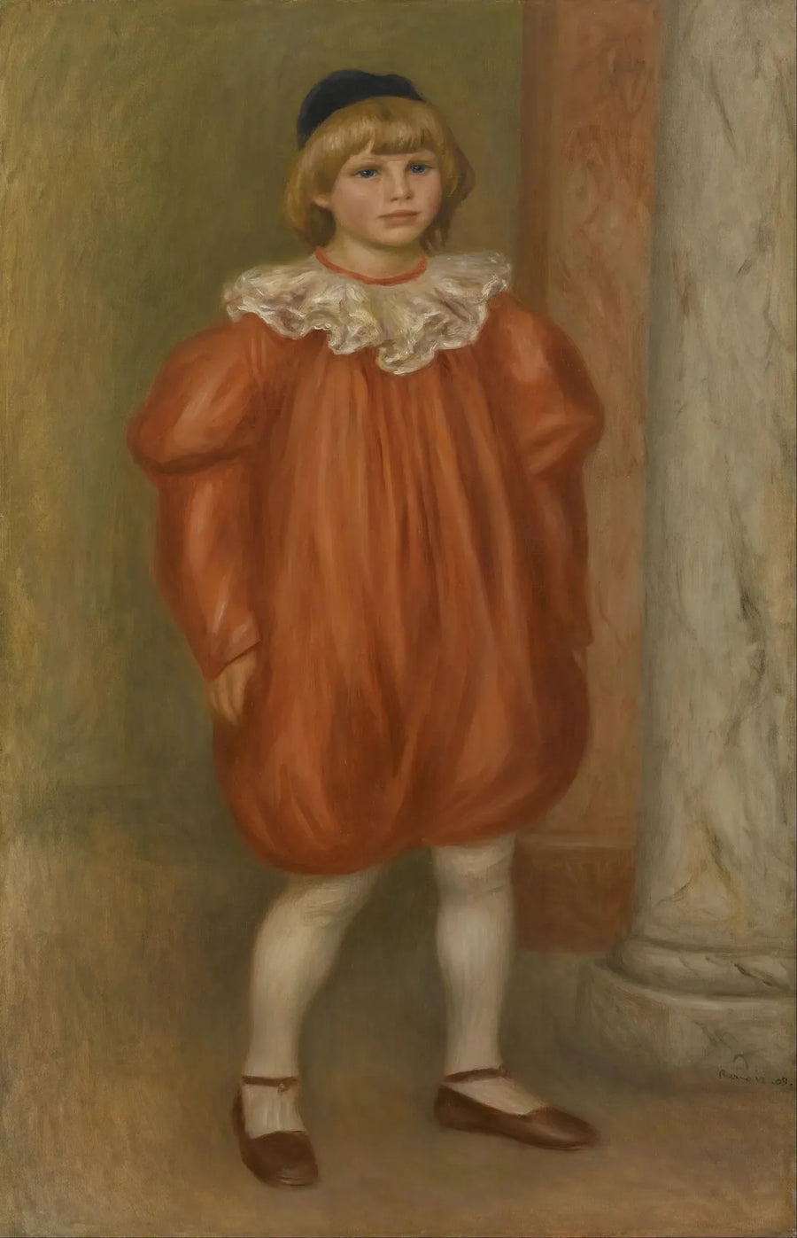 Claude Renoir da clown - Pierre-Auguste Renoir